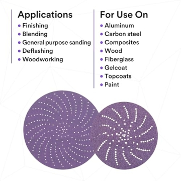 3M Hookit Clean Sanding Disc 732U - Premium 6" Sanding Discs