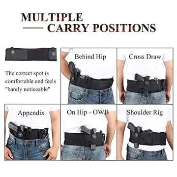 Versatile Belly Band Holster for All Gun Types