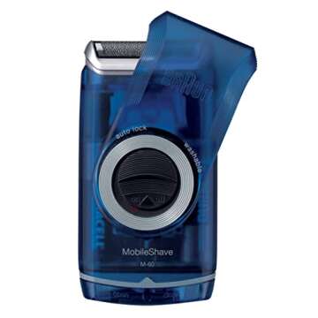 Braun M60b Electric Razor - Portable, Washable & Effective