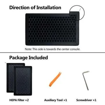 XTechnor HEPA Air Filter for Model Y Model 3 2 Pack