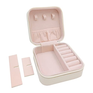 Compact TRODANCE Mini Travel Jewelry Case for Organizing