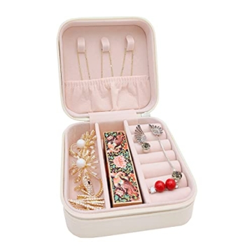 Compact TRODANCE Mini Travel Jewelry Case for Organizing