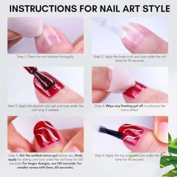 Makartt 8ml Mirror Shine Gel Metallic Silver Gel UV/LED Gel Metal Painting Gel Drawing Mirror Nail gel for Nail Art Designs