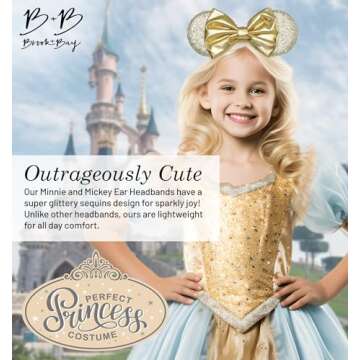 Brook + Bay Sparkly Mouse Ears Headband for All Ages