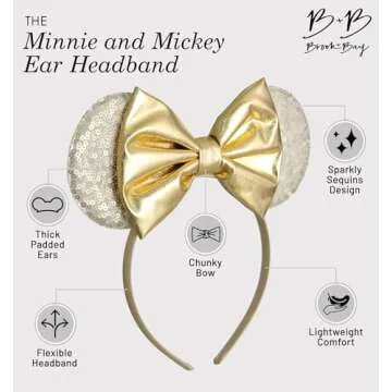 Brook + Bay Sparkly Mouse Ears Headband for All Ages