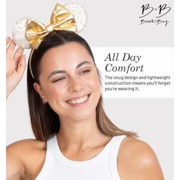 Brook + Bay Sparkly Mouse Ears Headband for All Ages