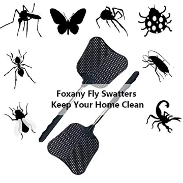 Durable Foxany Telescopic Fly Swatters for Bug Control