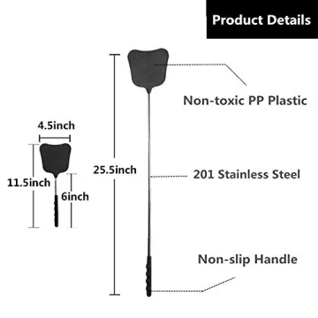 Durable Foxany Telescopic Fly Swatters for Bug Control