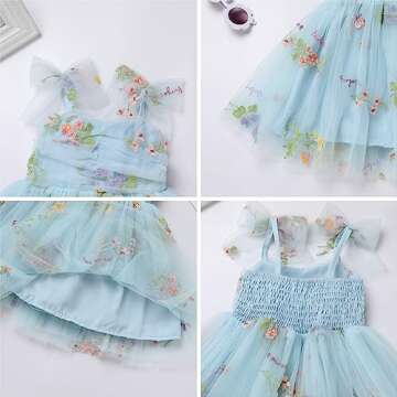 Baby Girls Tutu Dress Summer Sleeveless Backless Princess Birthday Party Dresses Sequin Ruffle Tulle Bowknot Sundress