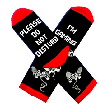 Valentines Day Gifts For Him Her Gamer Socks - Do Not Disturb I'm Gaming Novelty Socks