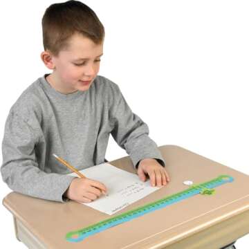 Really Good Stuff Slide and Learn Number Line, 21” by 3” (Set of 12) – Durable Plastic Number ...