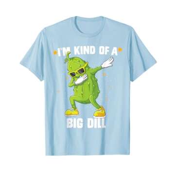 I'm Kind Of Big Dill Pickle Dabbing Halloween Cucumber T-Shirt