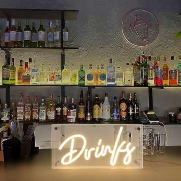Stylish Lamomo Bar Neon Sign for Home and Parties