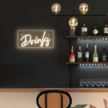 Stylish Lamomo Bar Neon Sign for Home and Parties