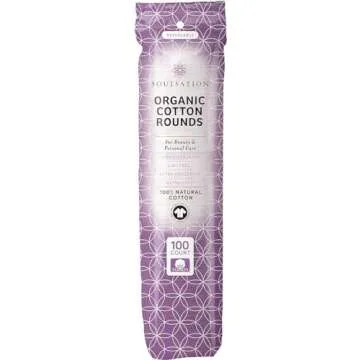 SoulSation Organic Cotton Rounds, Bulk 1200 Count - Makeup Remover Pads for Face, Lint-Free