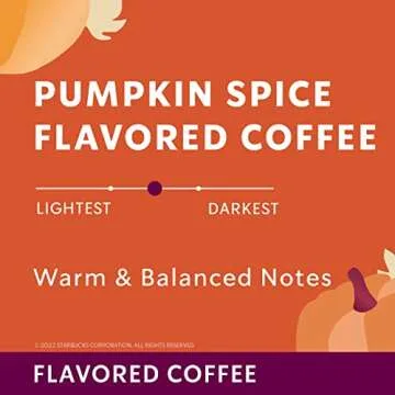 Starbucks Pumpkin Spice Flavored Ground Coffee - Warm & Balanced, No Artificial Flavors - 11 OZ (Pack of 2)