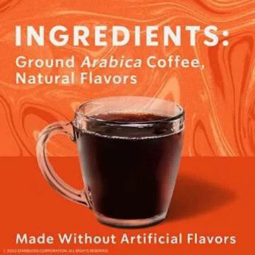 Starbucks Pumpkin Spice Flavored Ground Coffee - Warm & Balanced, No Artificial Flavors - 11 OZ (Pack of 2)