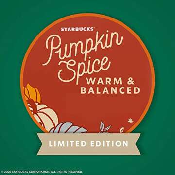 Starbucks Pumpkin Spice Flavored Ground Coffee - Warm & Balanced, No Artificial Flavors - 11 OZ (Pack of 2)