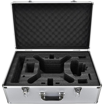 DJI Phantom 3 Professional Quadcopter Aircraft, 3-Axis Gimbal & 4K UHD Video Camera, Remote Controller Included - Bundle with Extra Battery, Aluminum Case