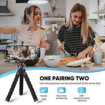 AIKELA Wireless Lavalier Mic for iPhone & iPad Creators