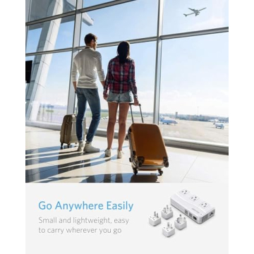 BESTEK Universal Travel Adapter - 250W Converter & Charger