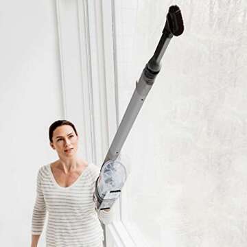 Shark UZ365H Anti-Allergen Pet Plus Cordless Stick Vacuum Self-Cleaning BrushRoll, PowerFins, Crevic...