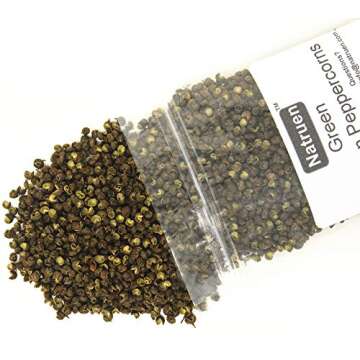 Natruen Szechuan Green Peppercorns 4 Oz - Essential for Authentic Asian Cuisine