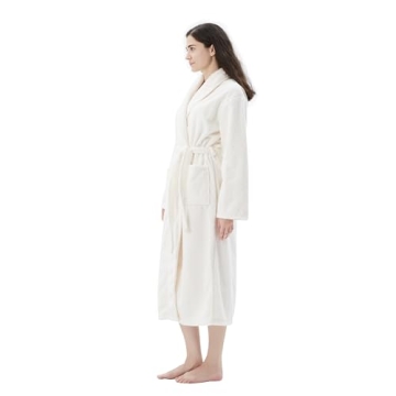 COOVA Women's Soft and Warm Bathrobe with Pockets