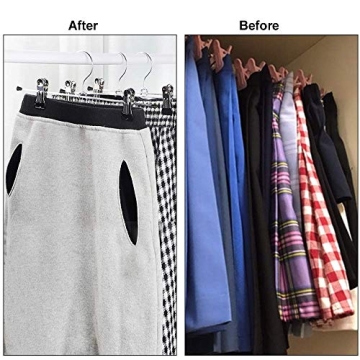 Adjustable Metal Pants Hangers 20-Pack by NORTHERN BROTHERS