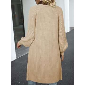 Dokotoo Plus Size Cozy Open Front Cardigan for Women