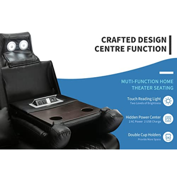 Airadlis Theater Seating with Ambient Lighting and Comfort