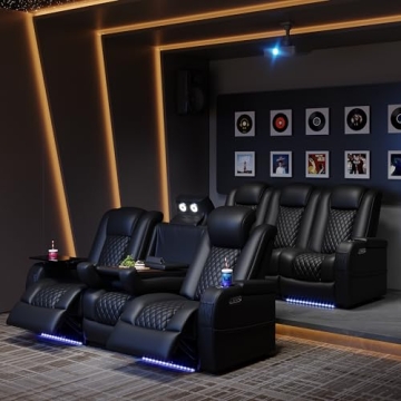 Airadlis Theater Seating with Ambient Lighting and Comfort