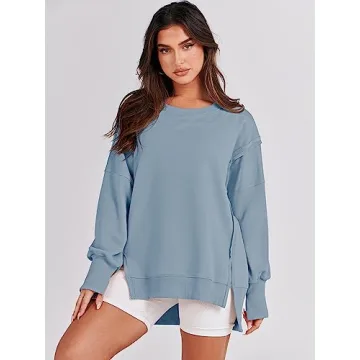 ANRABESS Women's Oversized Sweatshirt for Fall Fashion