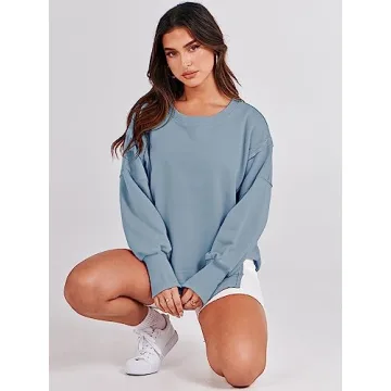 ANRABESS Women's Oversized Sweatshirt for Fall Fashion