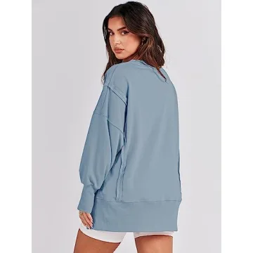 ANRABESS Women's Oversized Sweatshirt for Fall Fashion