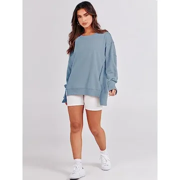 ANRABESS Women's Oversized Sweatshirt for Fall Fashion