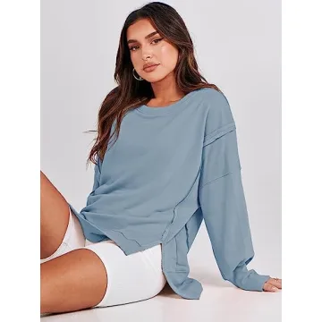 ANRABESS Women's Oversized Sweatshirt for Fall Fashion