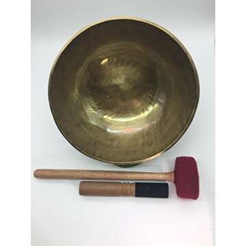 handmade Himalayan singing bowl, hand beaten by Nepali artisans to make magical tones by Shambhala Arts & Handcrafts