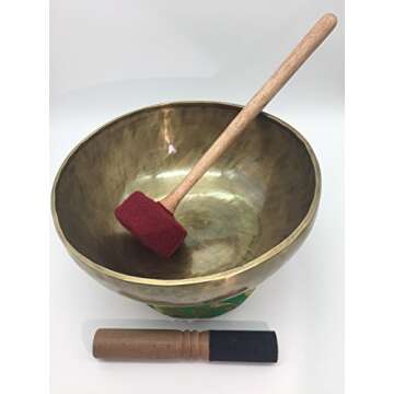 handmade Himalayan singing bowl, hand beaten by Nepali artisans to make magical tones by Shambhala Arts & Handcrafts