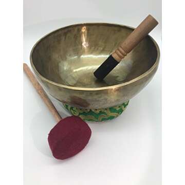 handmade Himalayan singing bowl, hand beaten by Nepali artisans to make magical tones by Shambhala Arts & Handcrafts