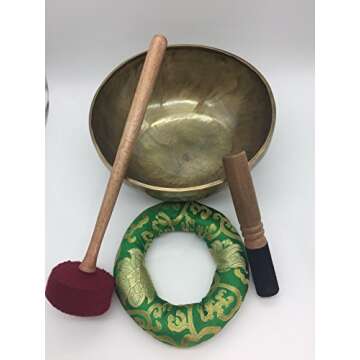 handmade Himalayan singing bowl, hand beaten by Nepali artisans to make magical tones by Shambhala Arts & Handcrafts