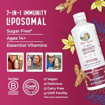 MaryRuth's 7-in-1 Immunity Liposomal for Immune Support