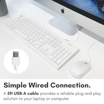 Affordable Macally Full Size USB Keyboard for Mac & PC