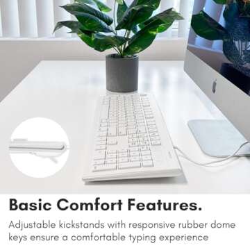 Affordable Macally Full Size USB Keyboard for Mac & PC