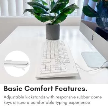 Affordable Macally Full Size USB Keyboard for Mac & PC