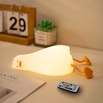 Cute Duck Night Light with Remote Control for Kids