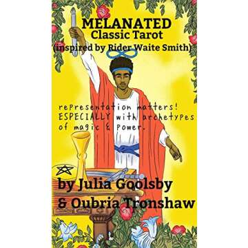Melanated Classic Tarot Deck + Book: Embrace Your Intuition with Vibrant Imagery