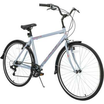 Hiland 700C Hybrid Bike for Men and Women - 7-Speed Cruiser Bicycle