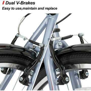 Hiland 700C Hybrid Bike - Men's & Women's Cruiser