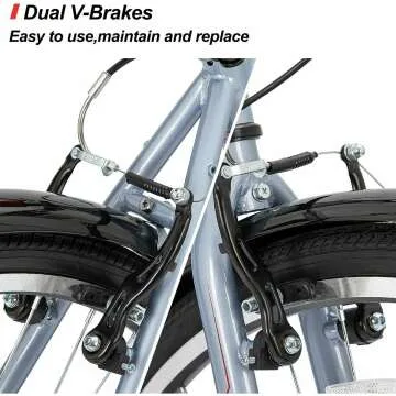 Hiland 700C Hybrid Bike - Men's & Women's Cruiser